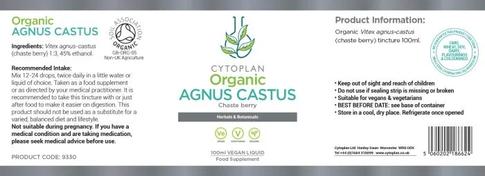 Organic Angus Castus 60 Liquid Tincture - Image 2